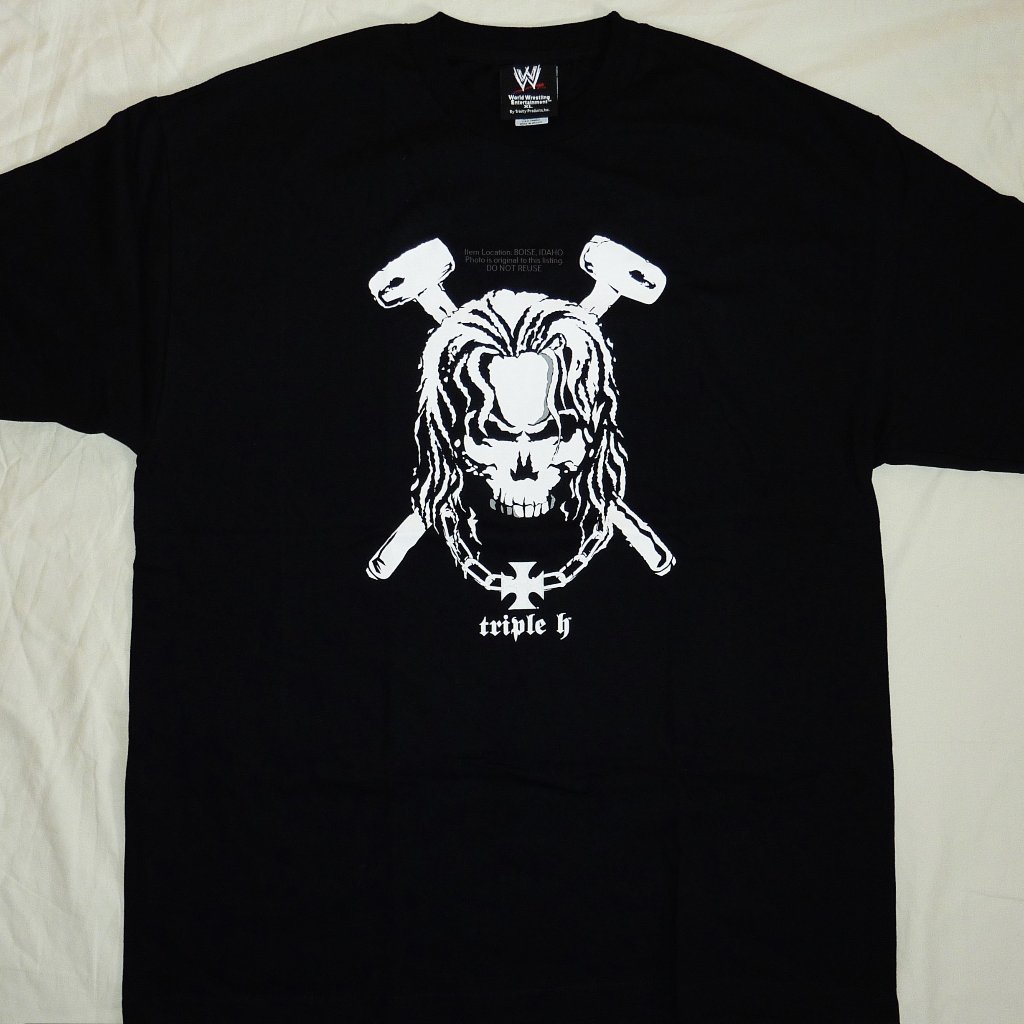 Wwe Triple H 'Bring The Hammer Down' Iron Cross Shirt Size Xl 2005-2006 Era Hhh